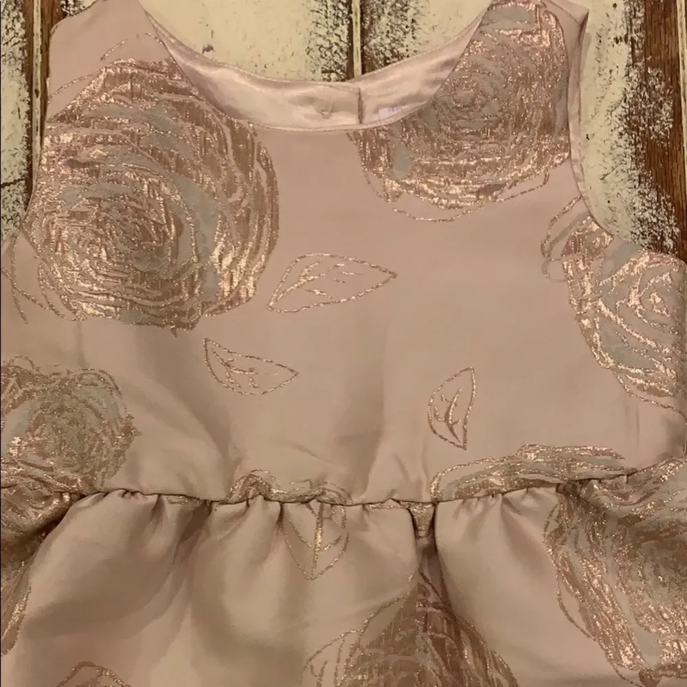 The children’s place rose gold formal dress